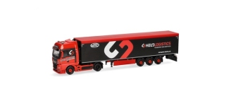 Herpa 319324 - H0 - MAN TGX GX Schubboden-Sattelzug Helo-Logistik